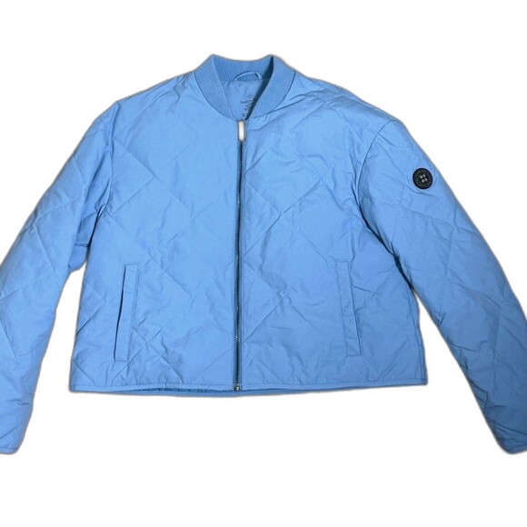Sweaty Betty Blue Harley Quilted Zipper Front Jacket Coat XS - Picture 2 of 11